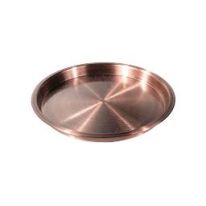 Royalford RF9568 40cm Copper Plated Round Tray - Round Plate | Fade Proof | Thali for Multi-Purpose | Candle Holder Centrepiece, Home Dcor Decorative Table, Plants | Ideal for Home, Hotel & Restaurants