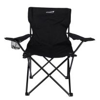 Royalford Camping Chair with Carrying Bag Foldable - Compact, Foldable & Heavy Duty Frame | Cup Holder, Storage Pocket | Shoulder Travel Bag, with 265Lbs Capacity | Ideal for Outdoor, Festival, & Beach Use