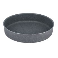 Royalford RF9923 32CM Aluminium Round Baking Tray - Durable & Granite Non-Stick Interior & Exterior| Oven Safe | Ideal for cakes, cheesecake, quiche, mousse & more