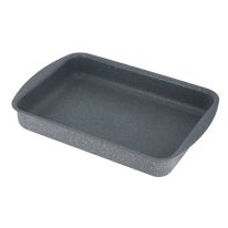 Rectangular Baking Pan, 30cm Baking Tray, RF9925 | Granite Coated Aluminium | Baking Crisper Tray for Cakes, Mousse, Grilled Fish Chicken, Pizza, Brownie, Etc