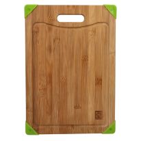 Royalford Organic Bamboo Cutting Board (40x28x1.5CM) - Large Kitchen Cutting Board | Best for Food Prep, Meat, Vegetables, Bread & Cheese | Durable, Lightweight Design & Eco Friendly Material