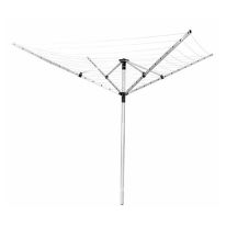 Royalford RFU9023 50m Rotary Airer & 1 Laundry Mesh Bag - Adjustable Height & Line Tension, Placement Holes - Ideal for Outdoors