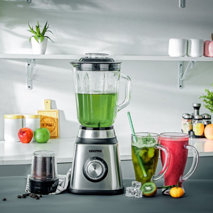 2-in-1 Blender with 1.5L Glass Jar, Smart Lock, GSB44076UK, 2 Speed with  Pulse Function, Ideal for Smoothies, Vegetable, Fruits, Milkshakes, Ice &  More