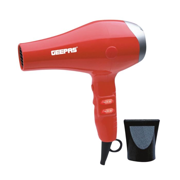 Geepas 1500W Powerful Ionic Hair Dryer | 3-Speed & 3 Temperature Settings | Salon Quality with Cool Shot Function For Frizz-Free Shine | Portable Elegant Professional Concentrator - 2 Years Warranty