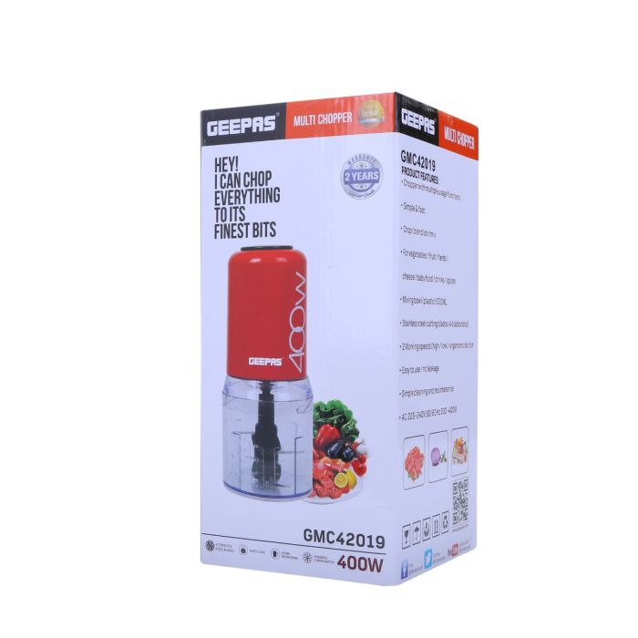 Geepas Multi Chopper 400 W 1.2 Ltr