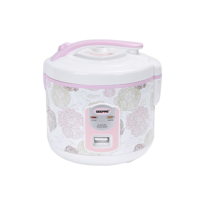 Geepas 1.8L Rice Cooker & Steamer with Keep Warm Function, 700W Automatic  Cooking, Non-Stick Inner Pot, Easy Cleaning
