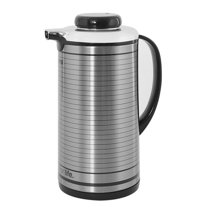 Glass Vacuum Thermal Jug Thermos Hot & Cold Drink 1.3L