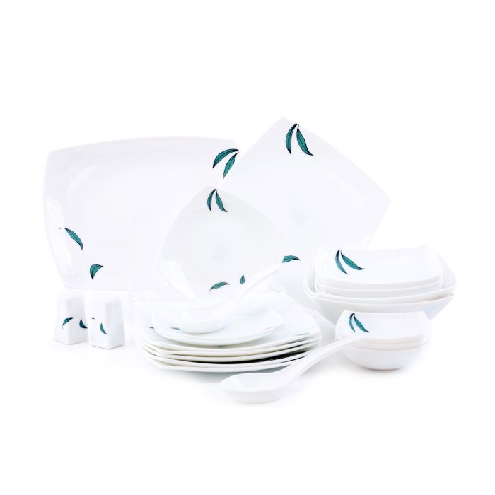 Handling　Plates,　Design　Opal　Dinner　Ware　Floral　Comfortable　Square　Perfect　26　Bowls　Pieces　Sets