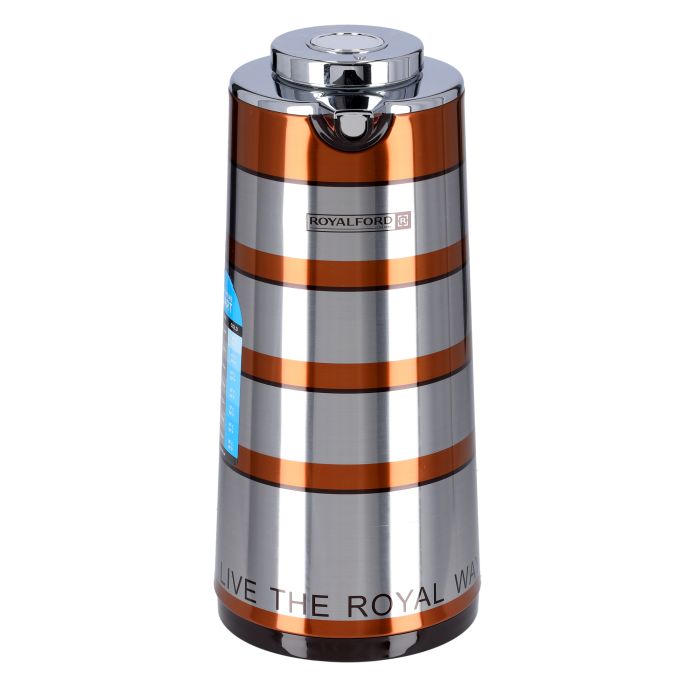Geepas 1.3L Hot & Cold Vacuum Flask - Double Walled Stainless Steel for Tea,  Coffee, Hot